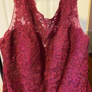 Burgundy Lace Formal